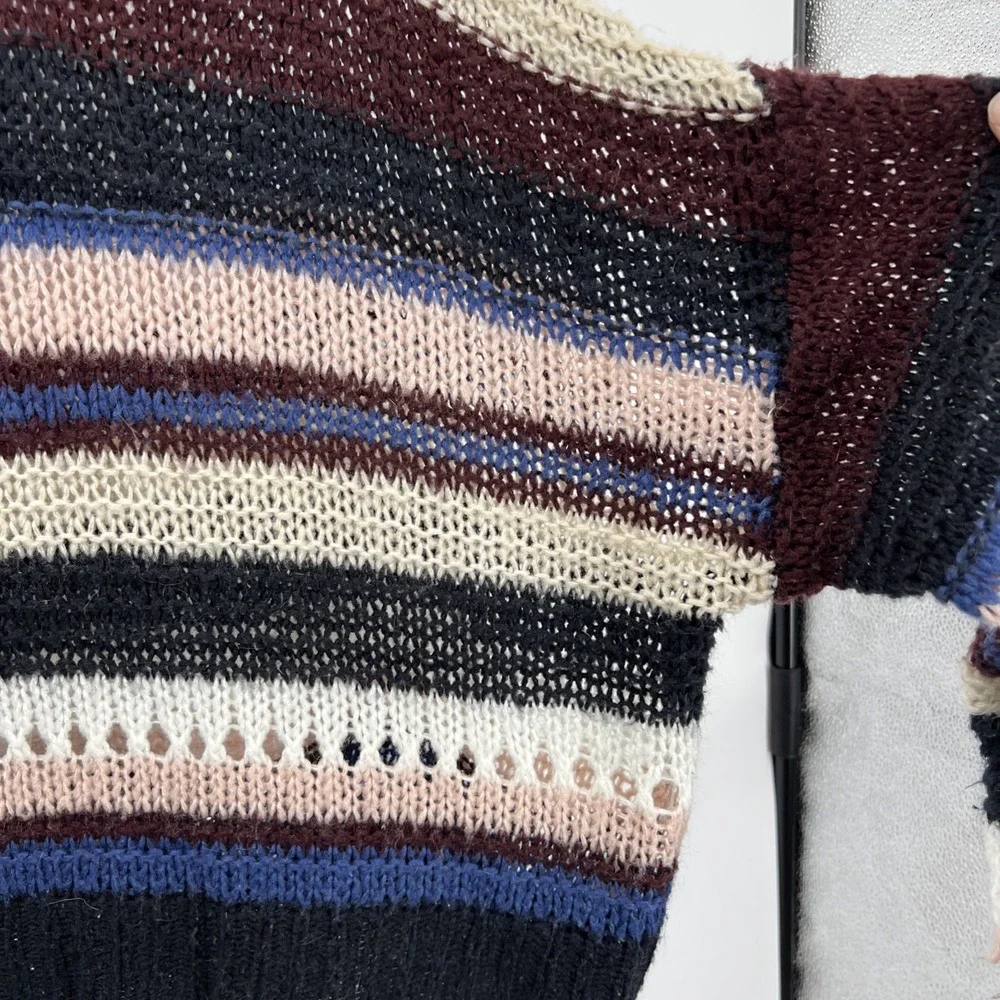 Chunky Knit Size 1X Cropped Oversized Sweater Twee Artsy Soft‎ Cozy
